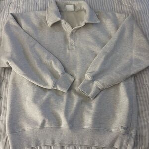 Aritzia TNA Cozy Fleece in Cream